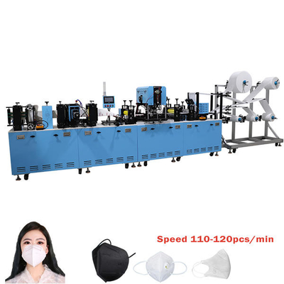 Nonwoven Fabrics FFP2 K95 Machine 100pcs/ Min Steel 380V